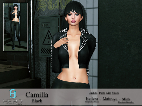 Second Life Marketplace - HERO - Camilla Outfit Black